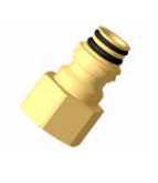 [AL93150116] Raufoss Swivel Regular Brass Green Cap Female Thread M16x1.5mm