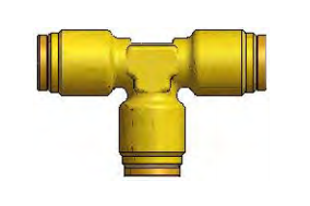 [ALNPF110M10] Push In Dot Tee Joiner Quick Release M10 Hose