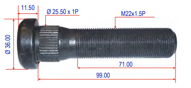 [VL20515517] Wheel Stud M22x1.5