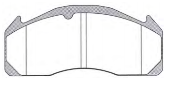 [VL20918891BD] Disc Brake Pad Set CVP037PT